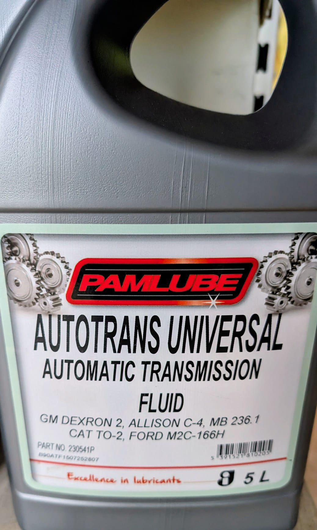 Pamlube ATF AutoTrans Universal (5ltr)