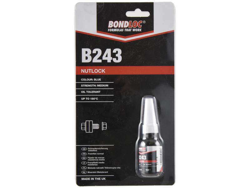 BondLoc B243 - Nutlock - Oil Tolerant - 10ml