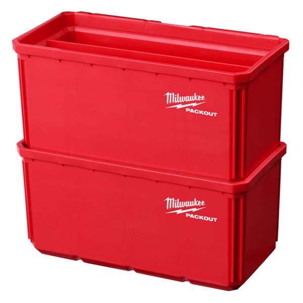 Milwaukee Packout Wall Storage 10cm x 20cm Nest Bin 2 Piece