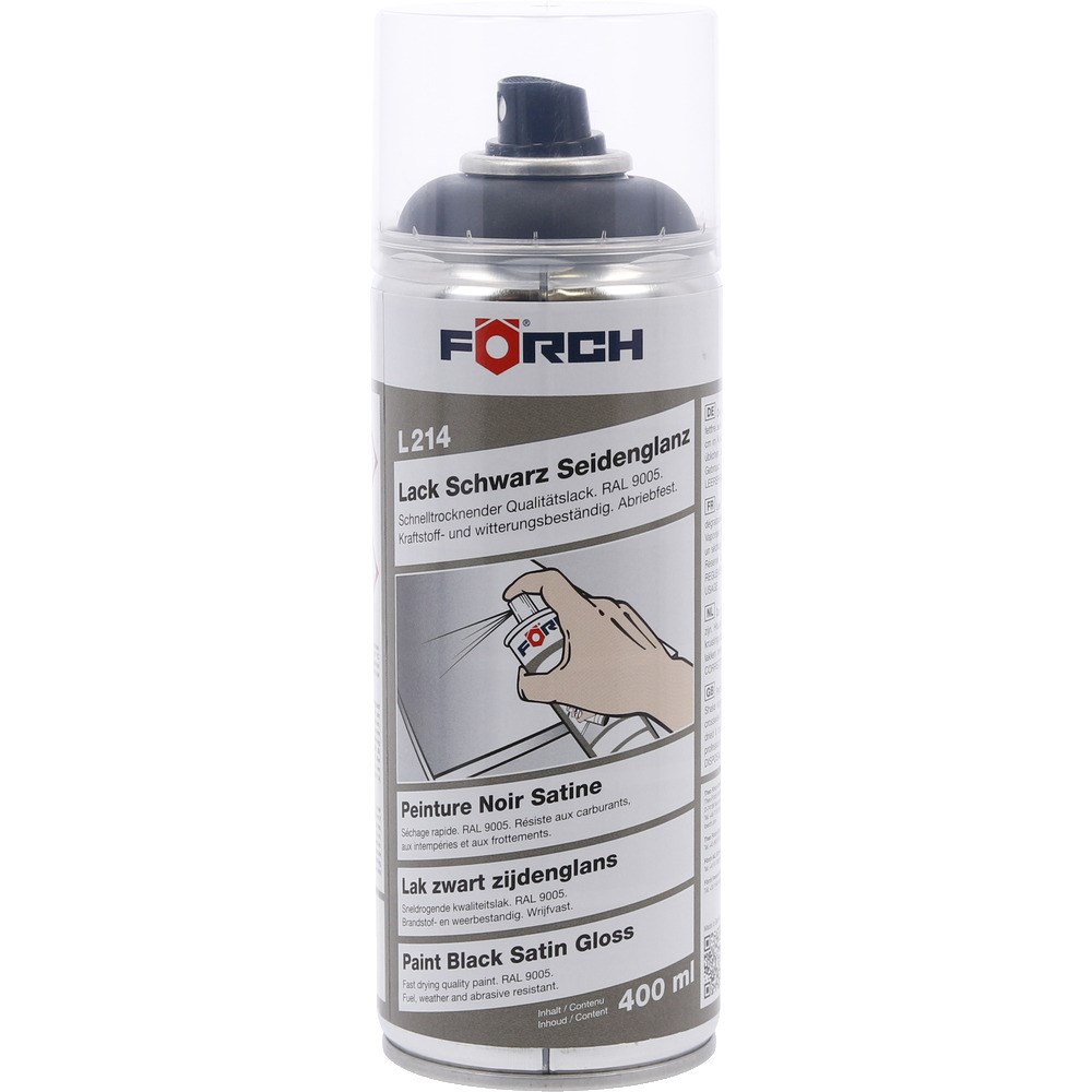 Forch Black Satin Finish R9005 L214 (400ml)
