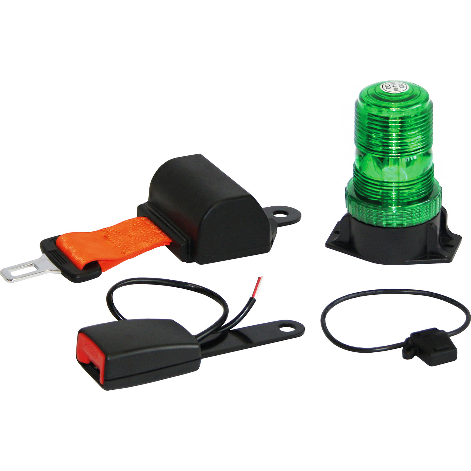 SEAT BELT SAFETY KIT C/W SMALL BOLT ON BEACON